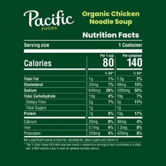 Pacific Foods Organic Chicken Noodle Soup - 16.1oz image {1}
