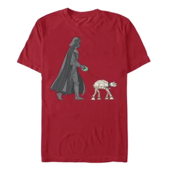 Men's Star Wars Darth Vader AT-AT Walking the Dog T-Shirt image {4}