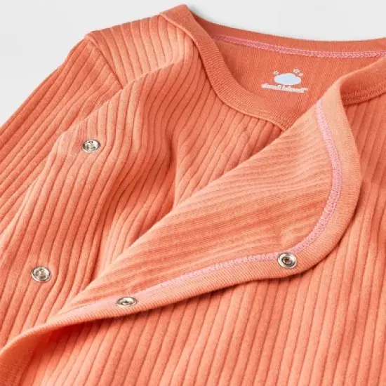 Baby Girls' 3pk Side Snap Long Sleeve Bodysuit - Cloud Island&trade; Pink image {3}