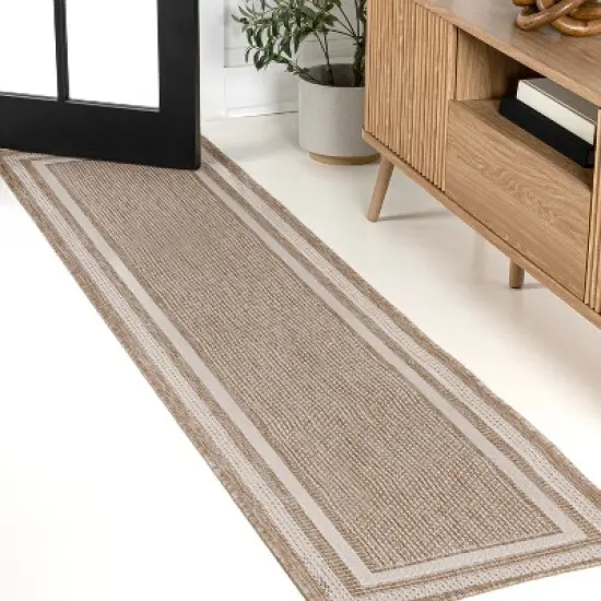 Dover Classic 3-Stripe Border Indoor/Outdoor Area Rug - JONATHAN Y image {10}