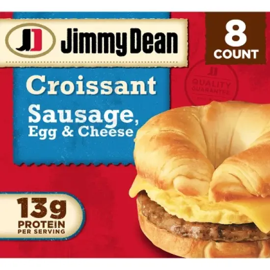 Jimmy Dean Sausage Egg & Cheese Frozen Croissant Sandwiches image {7}
