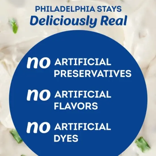 Philadelphia Chive & Onion Cream Cheese Spread  - 7.5oz image {2}