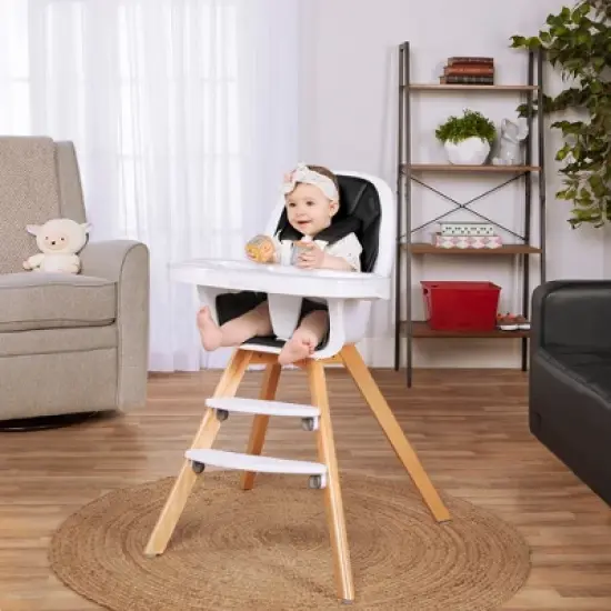 Evolur Zoodle 2 in 1 Baby High Chair, Easy to Clean, Removable Tray, Compact and Portable Convertible High Chair for Babies and Toddlers image {11}