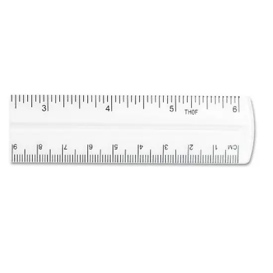 Westcott 6" Clear Ruler 45016 image {1}