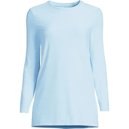 Lands' End Women's Long Sleeve Performance Crew Neck Tunic image {9}