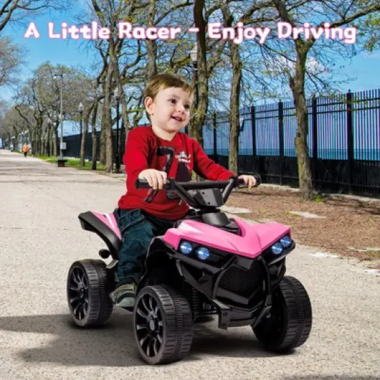 6V Kids Ride-on Toy, 4-Wheeler ATV Play Car with 1.86mph Max Speed image {2}