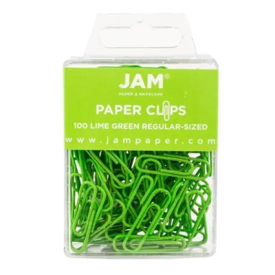 JAM Paper 1" 100pk Colorful Standard Paper Clips - Regular image {7}