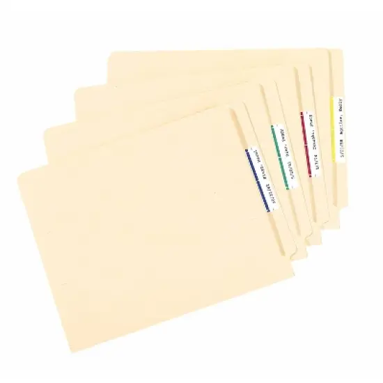 Avery Removable 1/3-Cut File Folder Labels Inkjet/Laser .66 x 3.44 WE/ASST 750/PK 6466 image {5}
