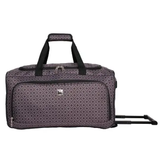 Skyline 4pc Softside Checked Luggage Set - Gray Geo image {7}