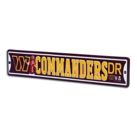 NFL Washington Commanders Metal Wall Sign image {2}