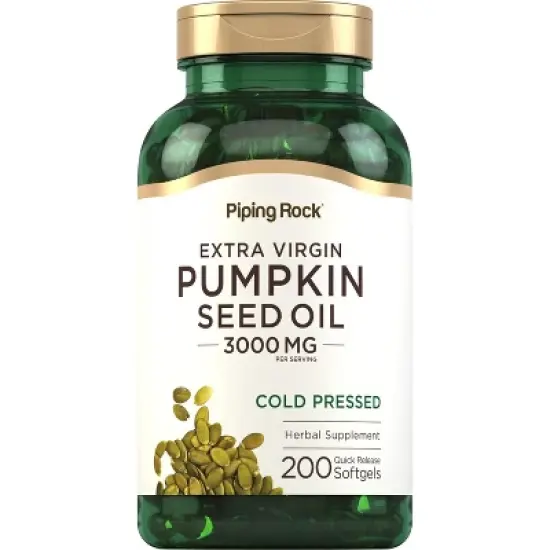 Piping Rock Pumpkin Seed Oil 3000mg | 200 Softgels image {7}