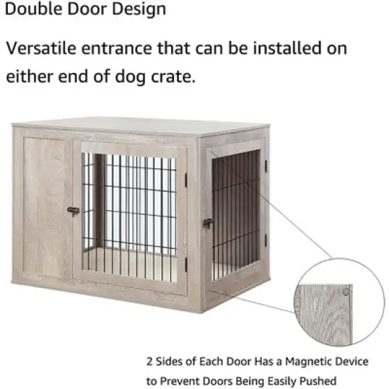 unipaws Double Doors Dog Crate image {8}