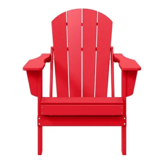 WestinTrends Malibu HDPE Outdoor Patio Folding Poly Adirondack Chair image {24}