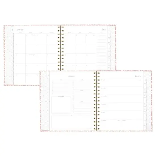 Sugar Paper Essentials 2024 Planner 9"x8.125" Weekly/Monthly Rose Floral image {1}