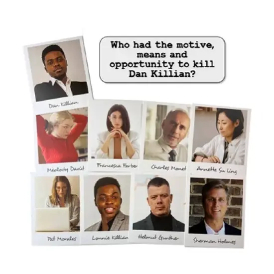 University Games Murder Mystery Party Case Files: Killer Startup Board Game image {5}