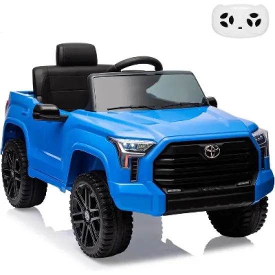 12V Licensed Toyota Tundra Kids Electric Truck, Battery-Powered Off-Road Ride-On Car with Remote Control, 3 Speeds, LED Lights, MP3, Ages 3-6 image {7}