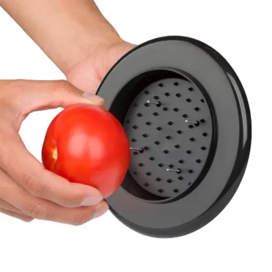 Prepworks Dial and Slice Chef's Mandoline: ABS & Stainless Steel Vegetable Slicer, Dishwasher-Safe, Black/Gray image {9}