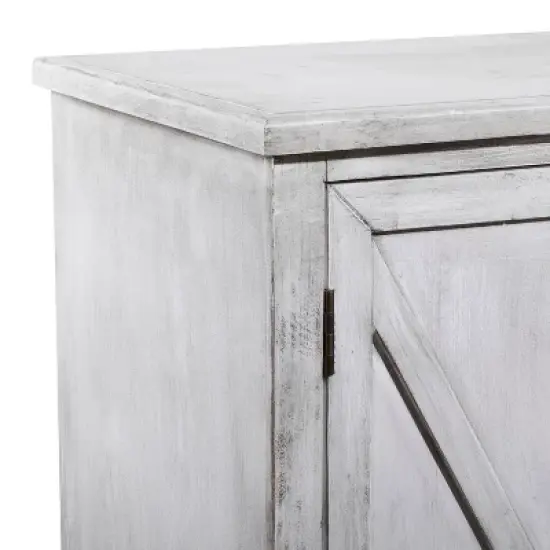 Farmhouse Wood Rectangular Sideboard White - Olivia & May image {3}