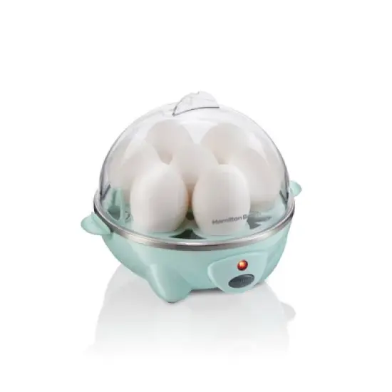 Hamilton Beach 7-Capacity Egg Cooker - Green: Electric Egg Boiler & Poacher, Steamer, 300W, Hand Wash, Plastic image {8}