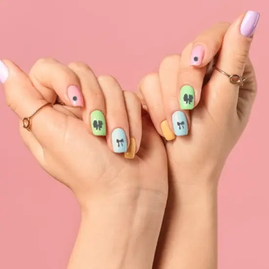 Unique Bargains Colorful Nail Art Stamp JinTian-Y127 Silver Tone 1 Pc image {1}