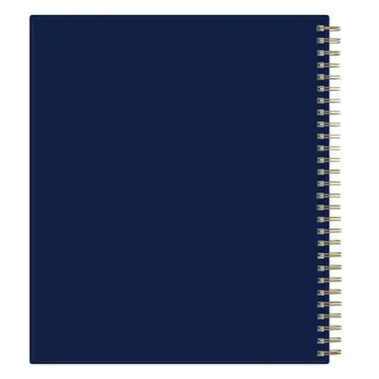 Blue Sky 8"x10" 2025-2026 Weekly/Monthly Spiral Planner Printed Phased Navy image {10}