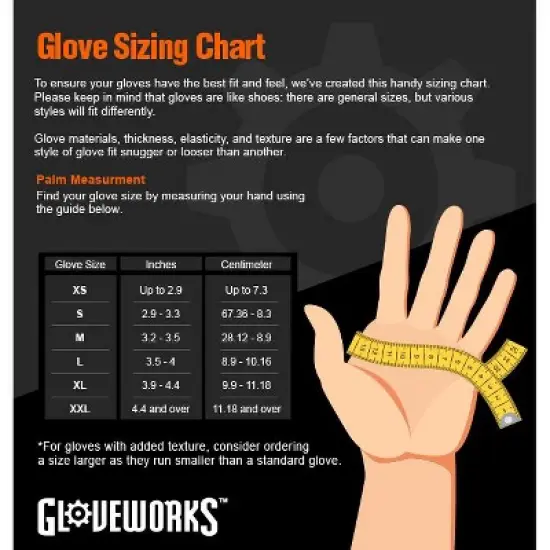 GLOVEWORKS Heavy-Duty Ivory Latex Gloves - Industrial Grade - Perfect for Mechanics, Commercial Cleaning, Household Use, Painting, Plumbing, and more image {3}