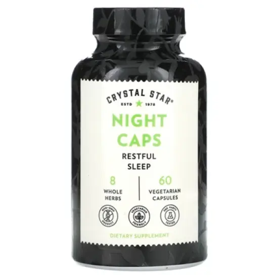 Crystal Star Night Caps, 60 Vegetarian Capsules image {4}