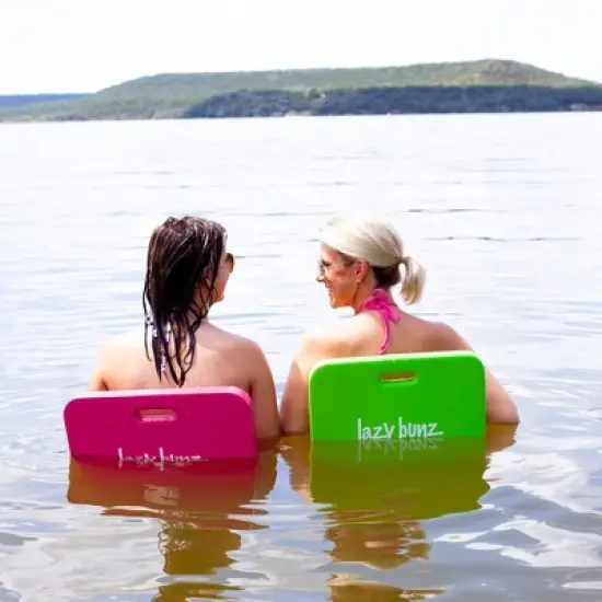 TRC Recreation Lazy Bunz Foam Water Saddle Pool Float for Adults and Kids, Lounger for Swimming Pool, Lake, River, and Beach Essentials, Blue (2 Pack) image {4}