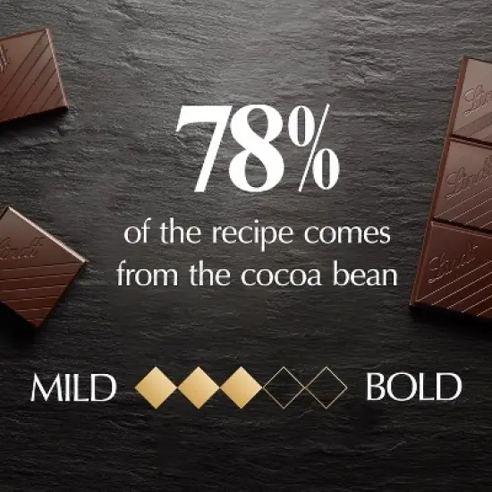 Lindt 4/6/12 Bars, Excellence 78% Cocoa Dark Chocolate 3.5oz Full Size Candy Bar image {4}