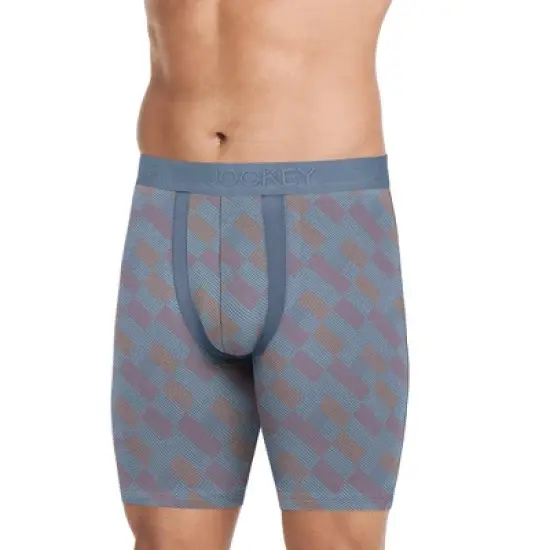 Jockey Men's Chafe Proof Pouch Cotton Stretch 8.5" Long Leg Box image {9}