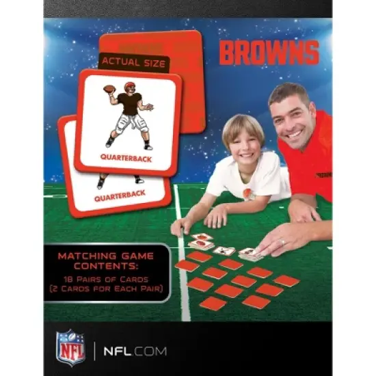 MasterPieces Officially Licensed NFL Cleveland Browns Matching Game for Kids and Families image {3}