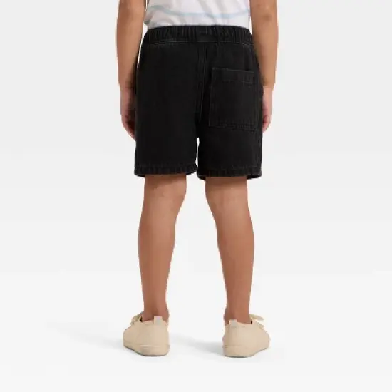 Toddler Boys' Pull-On Denim Shorts - Cat & Jack&trade; Black image {1}