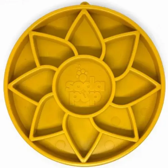Sunflower Design eTray Enrichment Shallow Slow Feeder Dog Bowl image {9}
