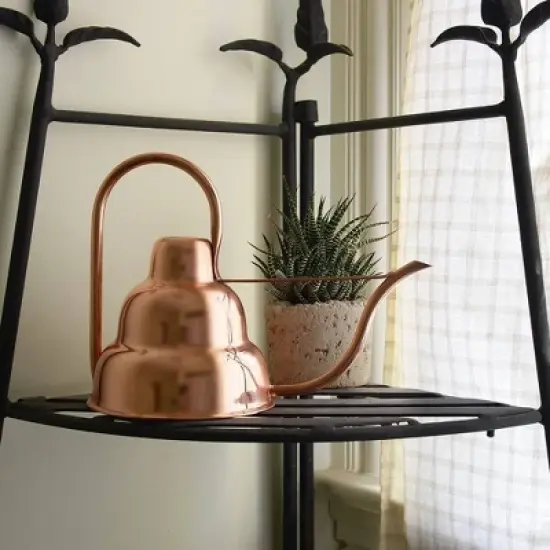 3-Tiered Modern Deco Watering Can Copper - ACHLA Designs image {2}