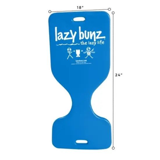 TRC Recreation Lazy Bunz Foam Water Saddle Pool Float for Adults and Kids, Lounger for Swimming Pool, Lake, River, and Beach Essentials, Blue (2 Pack) image {2}