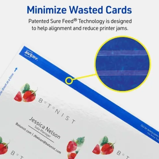 Avery 2" x 3-1/2" Rounded Corner Cards, Glossy White, 400ct image {3}