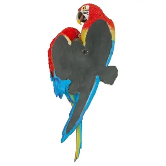 Design Toscano Tropical Scarlet Macaws Wall Sculpture image {4}