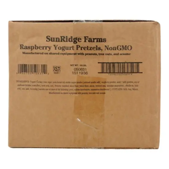Sunridge Farms Raspberry Yogurt Pretzels - 10 lb image {1}