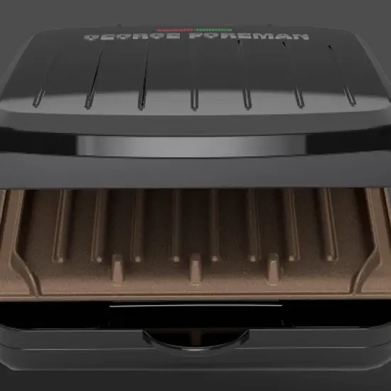 George Foreman 2 Serving Classic Plate Electric Grill & Panini Press - Black - GRS040BZ image {3}