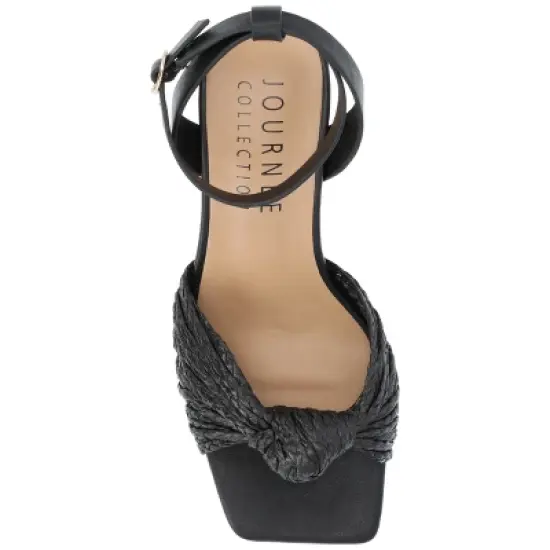 Journee Collection Womens Galinda Tru Comfort Foam Low Block Heel Sandals image {3}