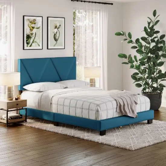 Vector Linen Upholstered Platform Bed Frame - Boyd Sleep Eco Dream image {4}