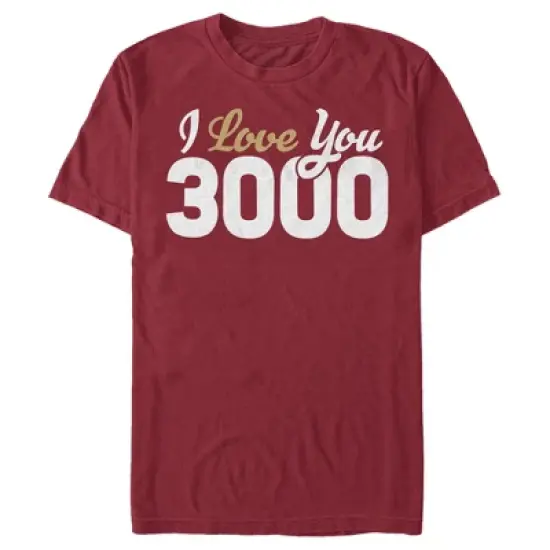 Men's Marvel Avengers: Endgame Valentine's Day Iron Man I Love You 3000 T-Shirt image {4}