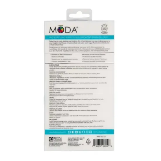 MODA Brush Pro Sculpt And Shape Eye Kit - 6pc image {7}