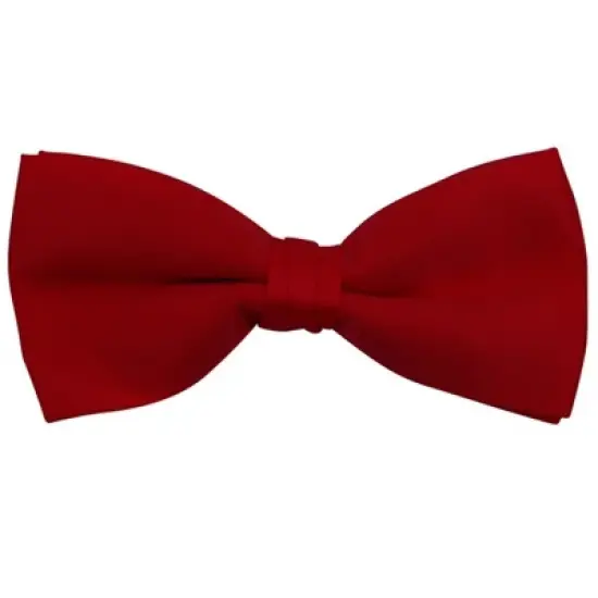 Men's Pre-tied Clip On Bow Tie - Formal Tuxedo Solid Color image {37}
