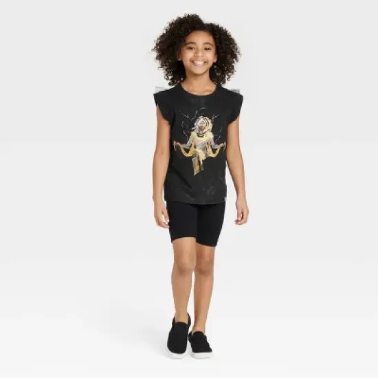 Girls' Nikkolas Smith Marvel Storm Tank Top - Black image {2}