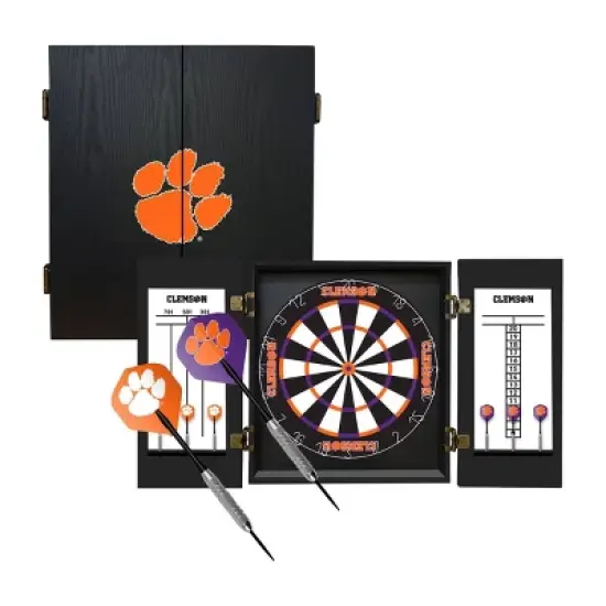 NCAA Clemson University Fan's Choice Dartboard Set image {9}