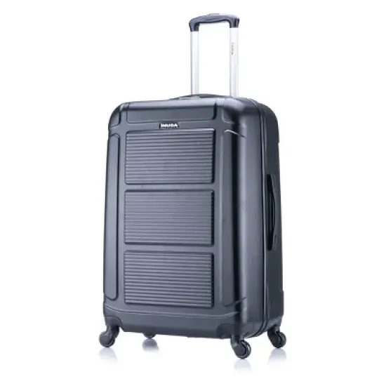InUSA Pilot Lightweight Hardside Large Checked Spinner Suitcase image {7}