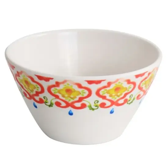 Gibson Laurie Gates California Designs Tamayo 12 Piece Melamine Dinnerware Set in Multi-Color image {4}