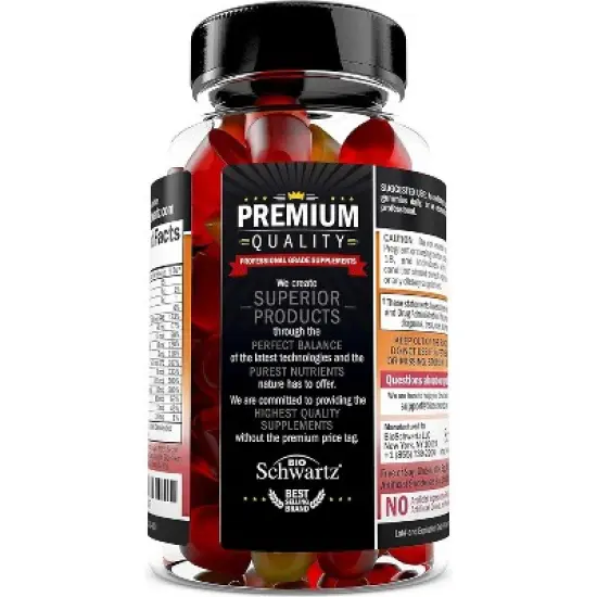 Women's Multivitamin Gummies with Vitamin A C B6 B12 D & E, Multivitamin Support for Bone, Breast, Skin, Joint & Energy Health, Bioschwartz, 60ct image {5}