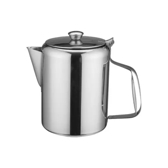 Winco Short Spout Beverage Server / Coffee Pot, Stainless Steel image {4}